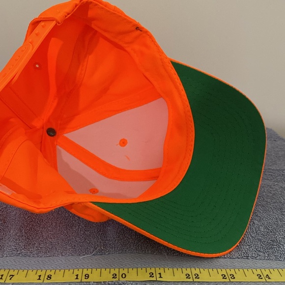 Bright Orange Baseball Cap NWOT - Picture 3 of 5
